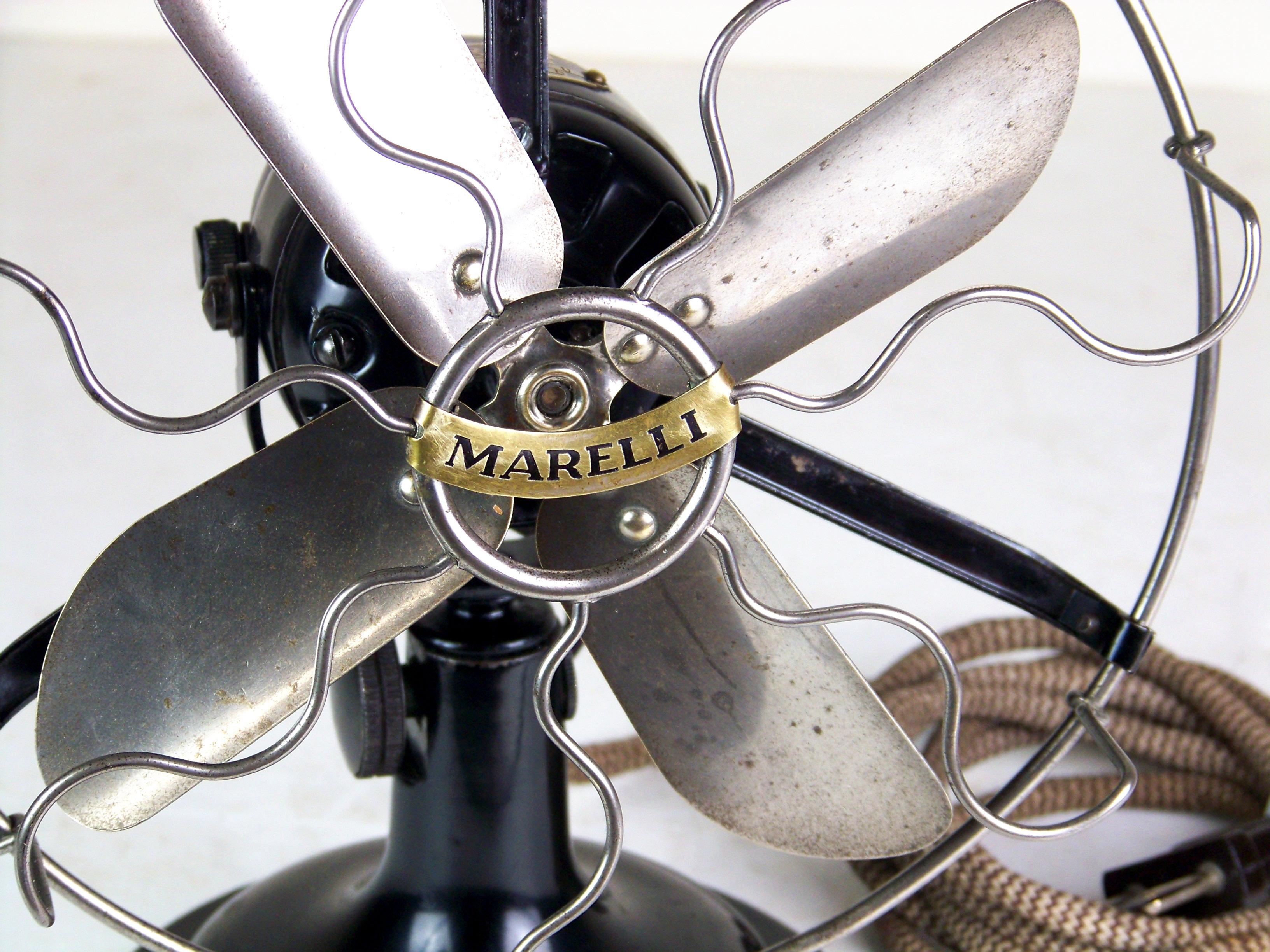 20th Century Table fan MARELLI, 220V - Italy, 1930s For Sale