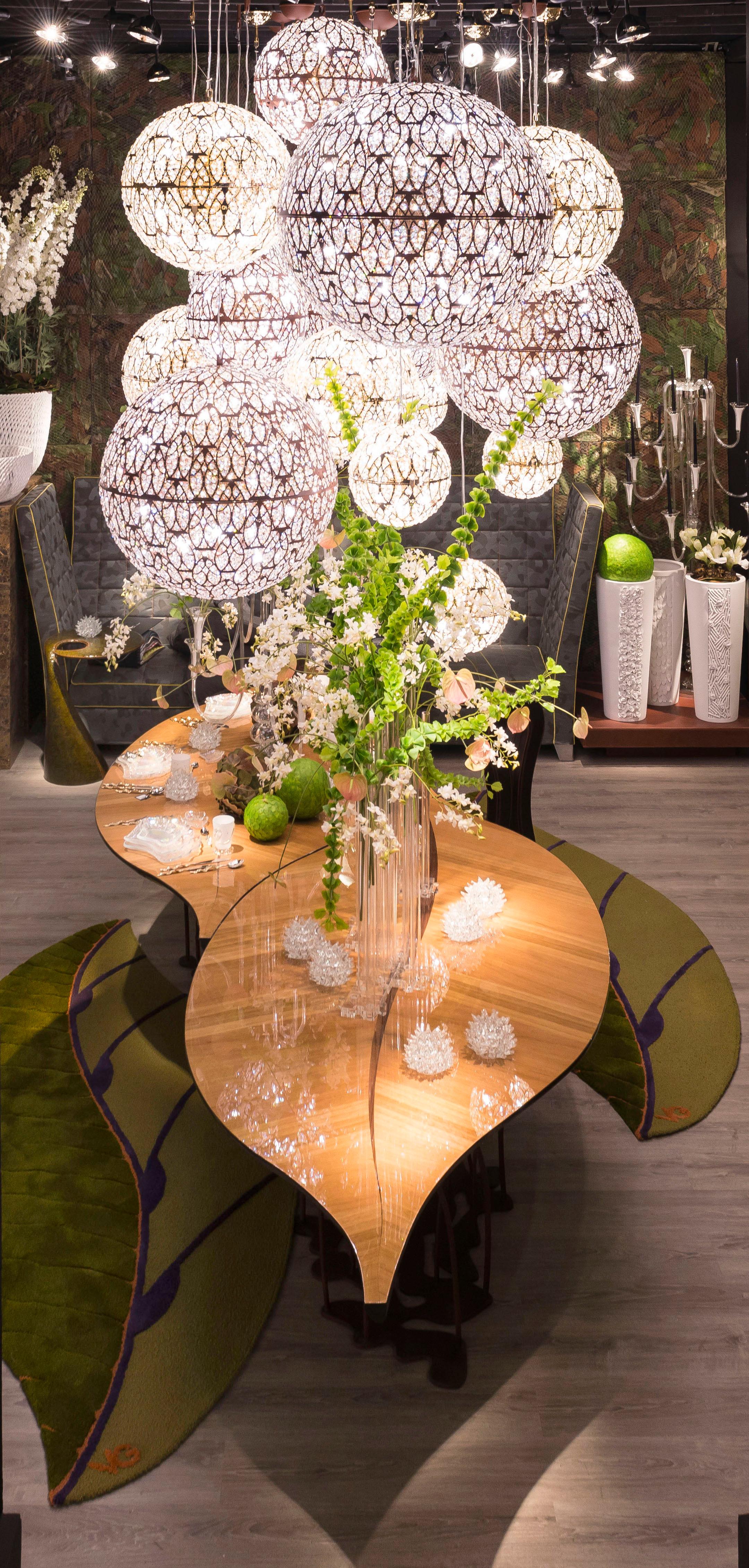 leaf shape dining table