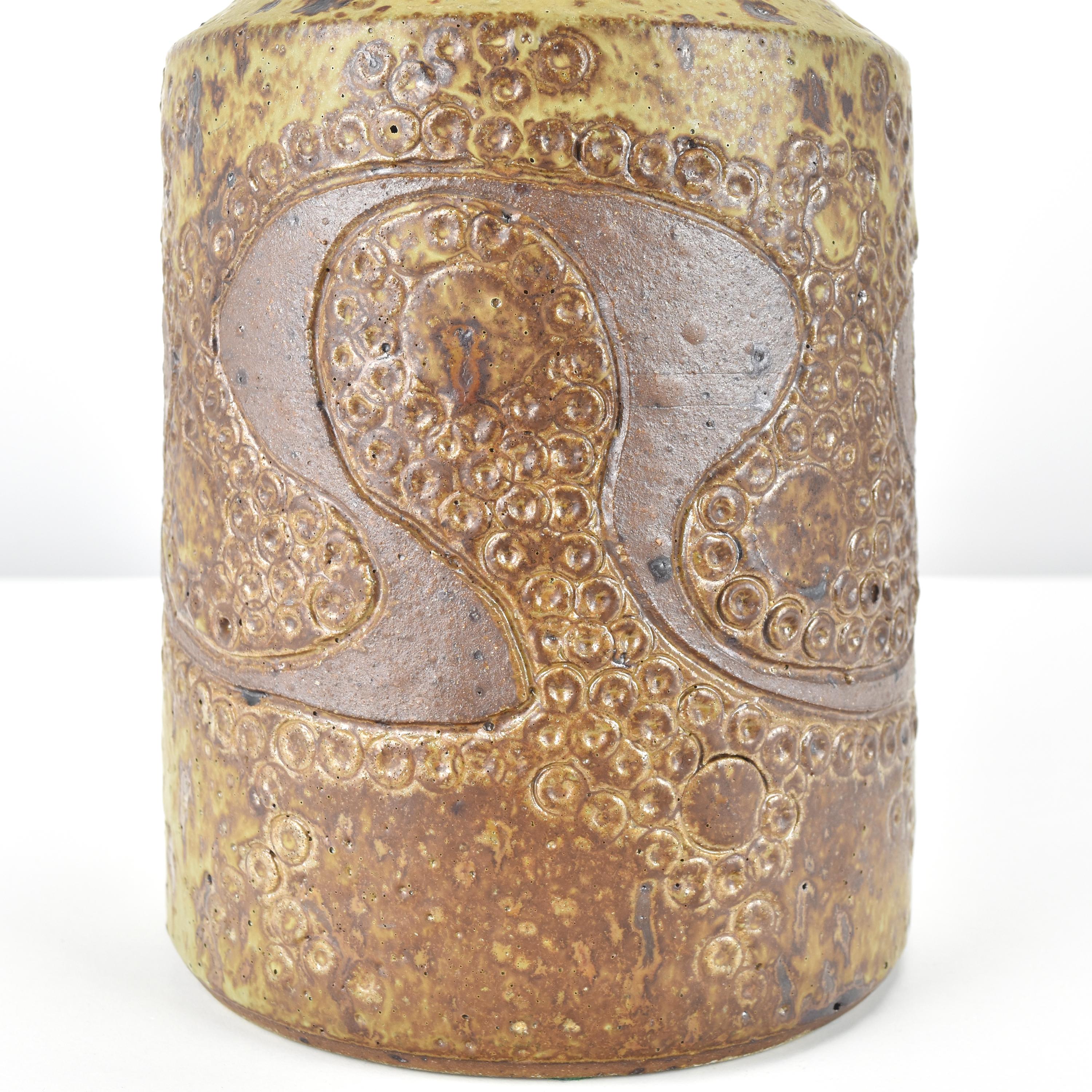 Table Floor Lamp by Stiil Keramik Denmark Danish Modern Stoneware Ceramic For Sale 1