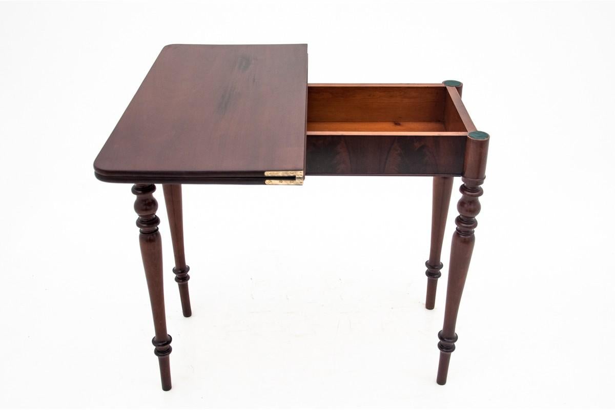 Late 19th Century Table for Playing Cards from around 1880, After Renovation For Sale