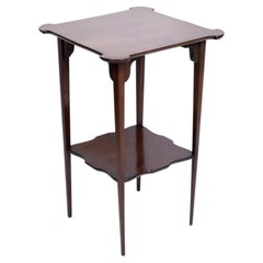 Antique English Mahogany Two-Tier Occasional Table/ Lamp Table Circa 1905