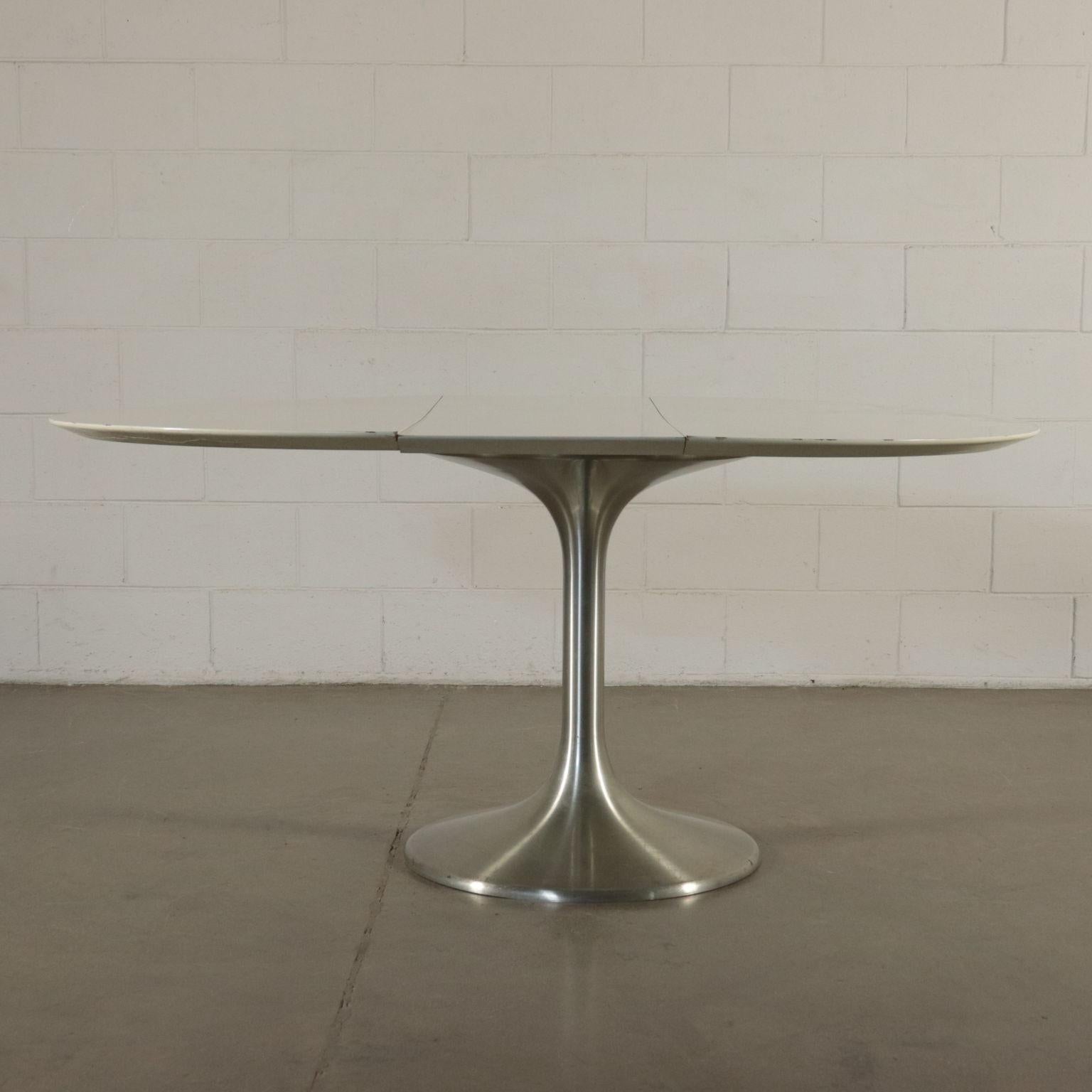 Italian Table Formica Chromed Metal, Italy, 1960s-1970s