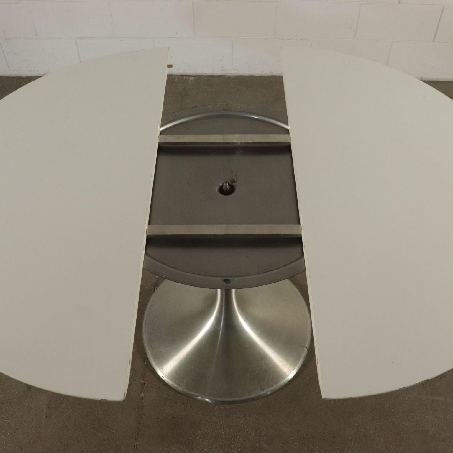 Polychromed Table Formica Chromed Metal, Italy, 1960s-1970s