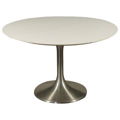 Table Formica Chromed Metal, Italy, 1960s-1970s