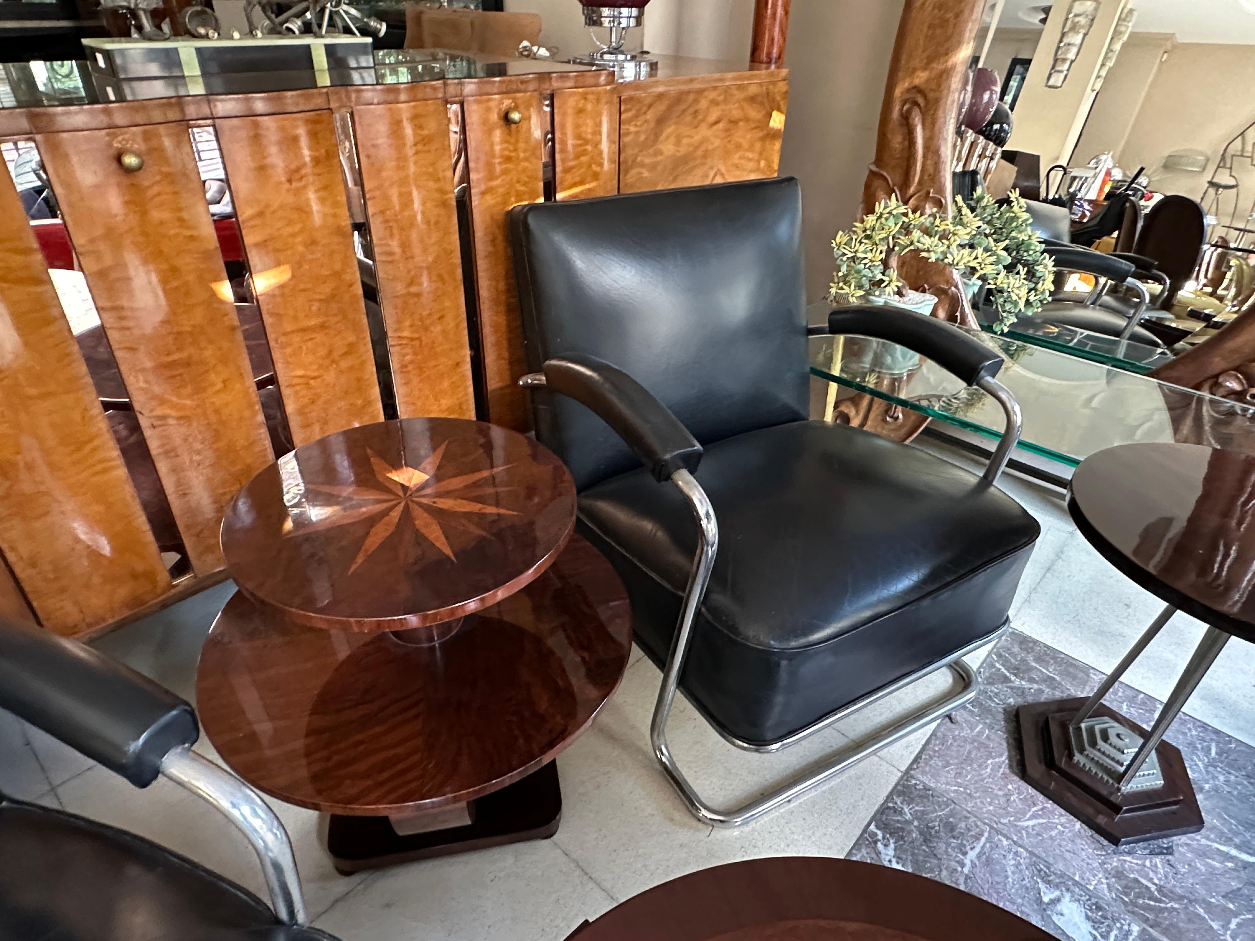 Mesa, Francia, 1920, en madera y marquetería en venta 1