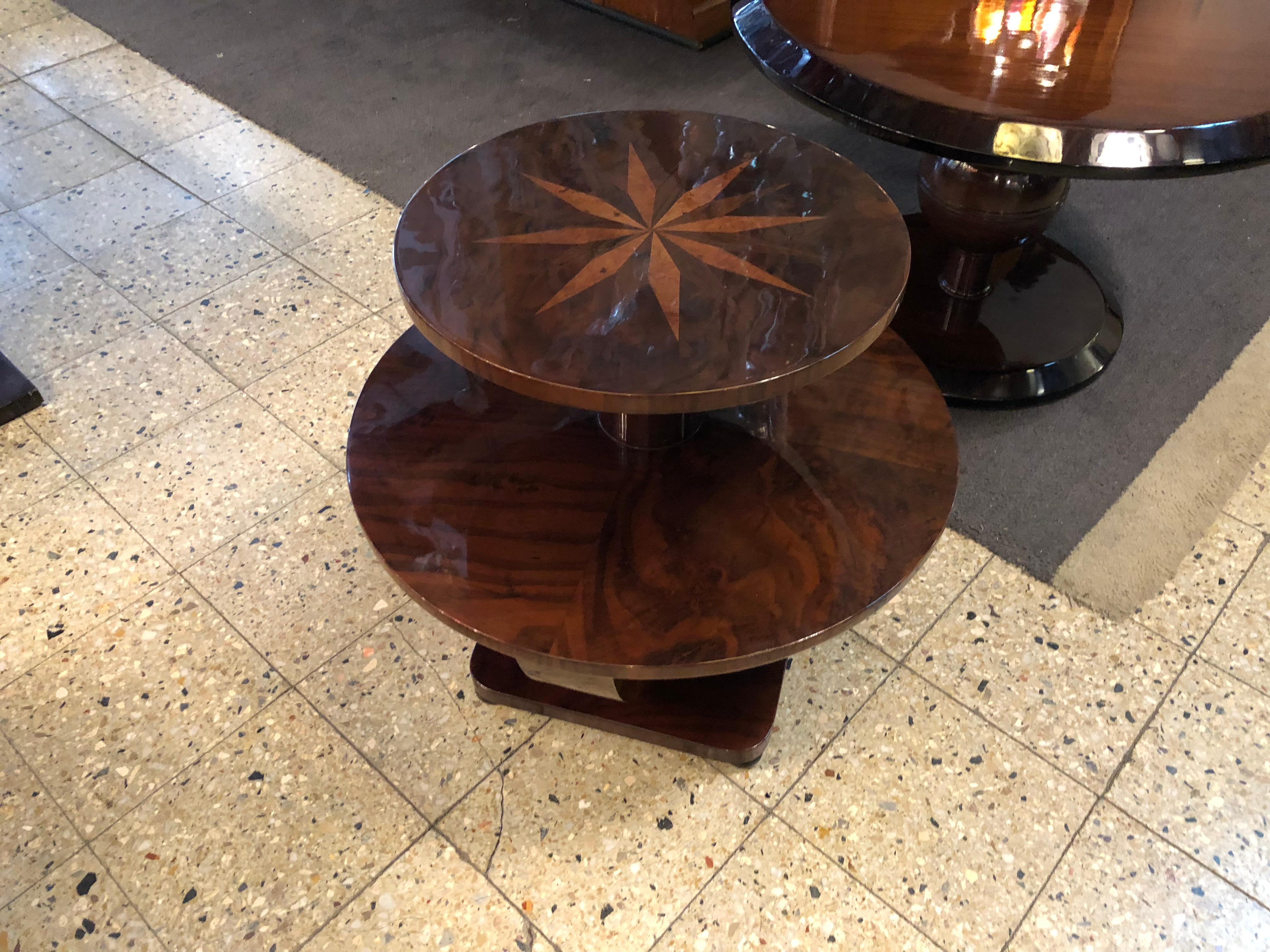 Art Deco Table, France, 1920, in Wood and Marquetry For Sale