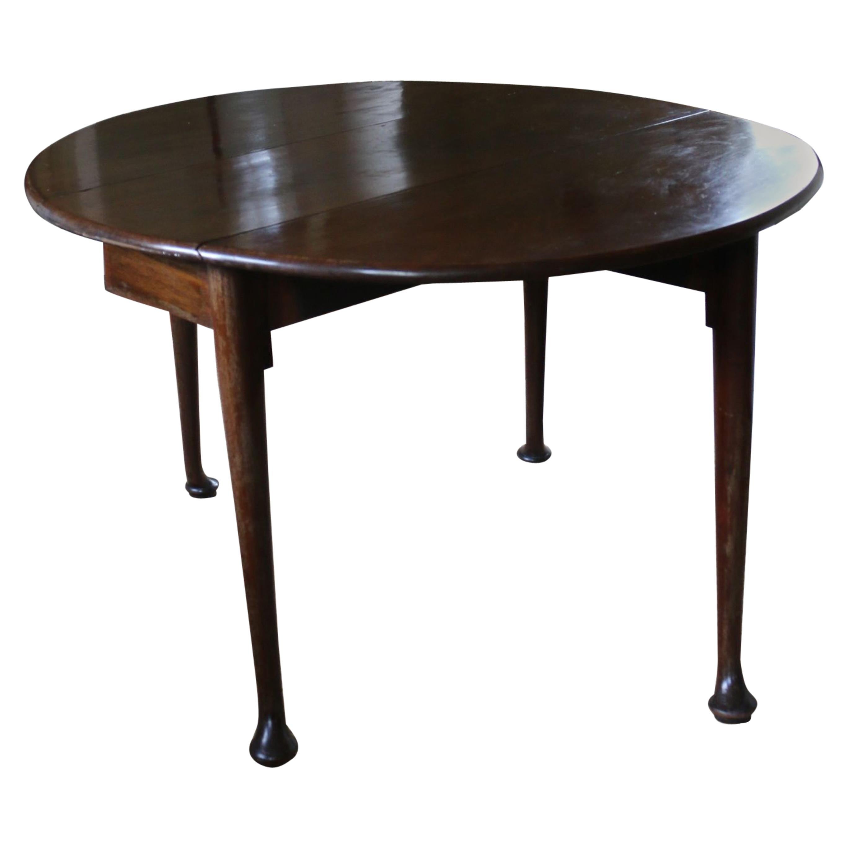Table Gateleg, Early 19th Century, English Regency, Mahogany 6-Seat For Sale