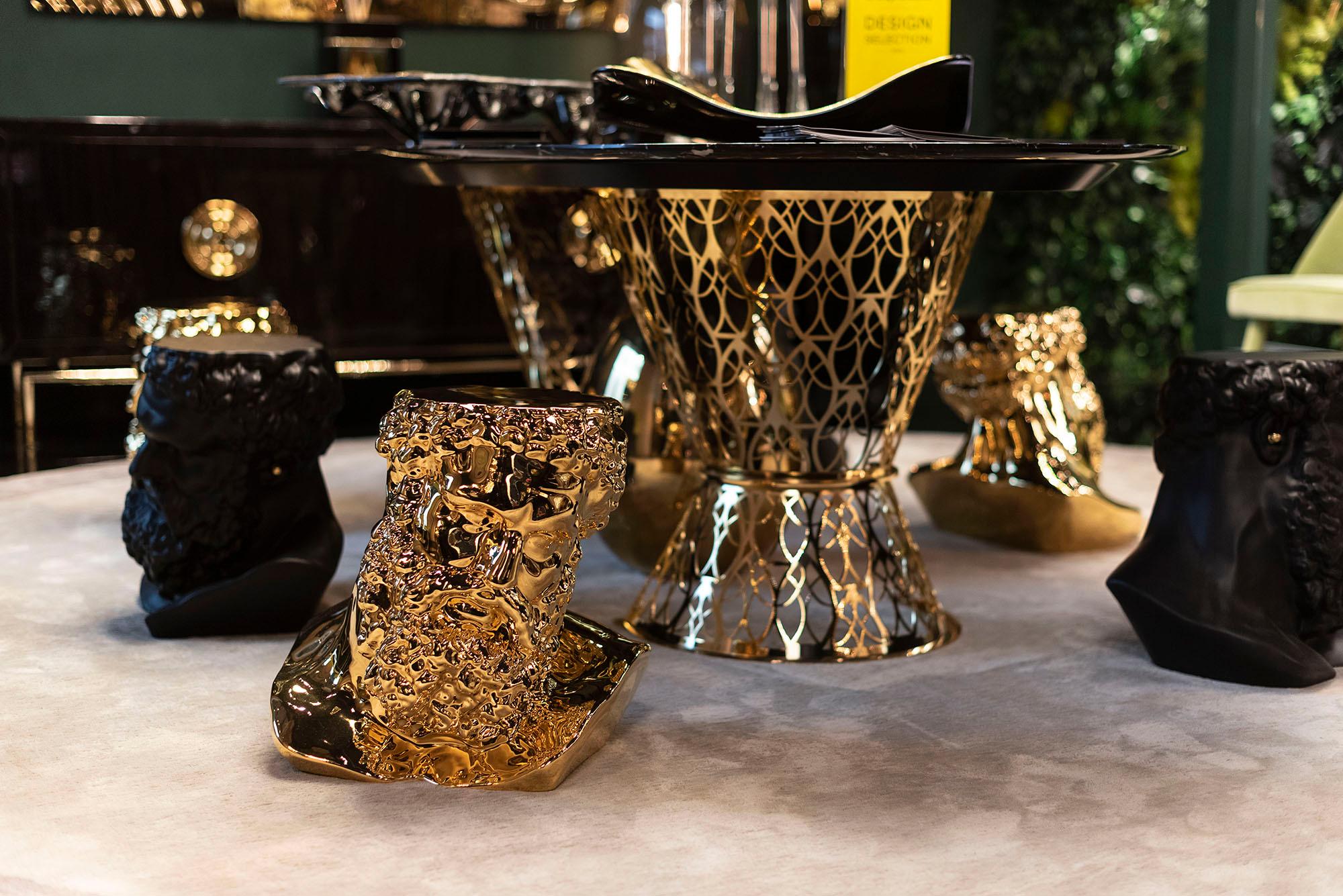 italien Table Gatsby, marbre et arabesque, Italie en vente