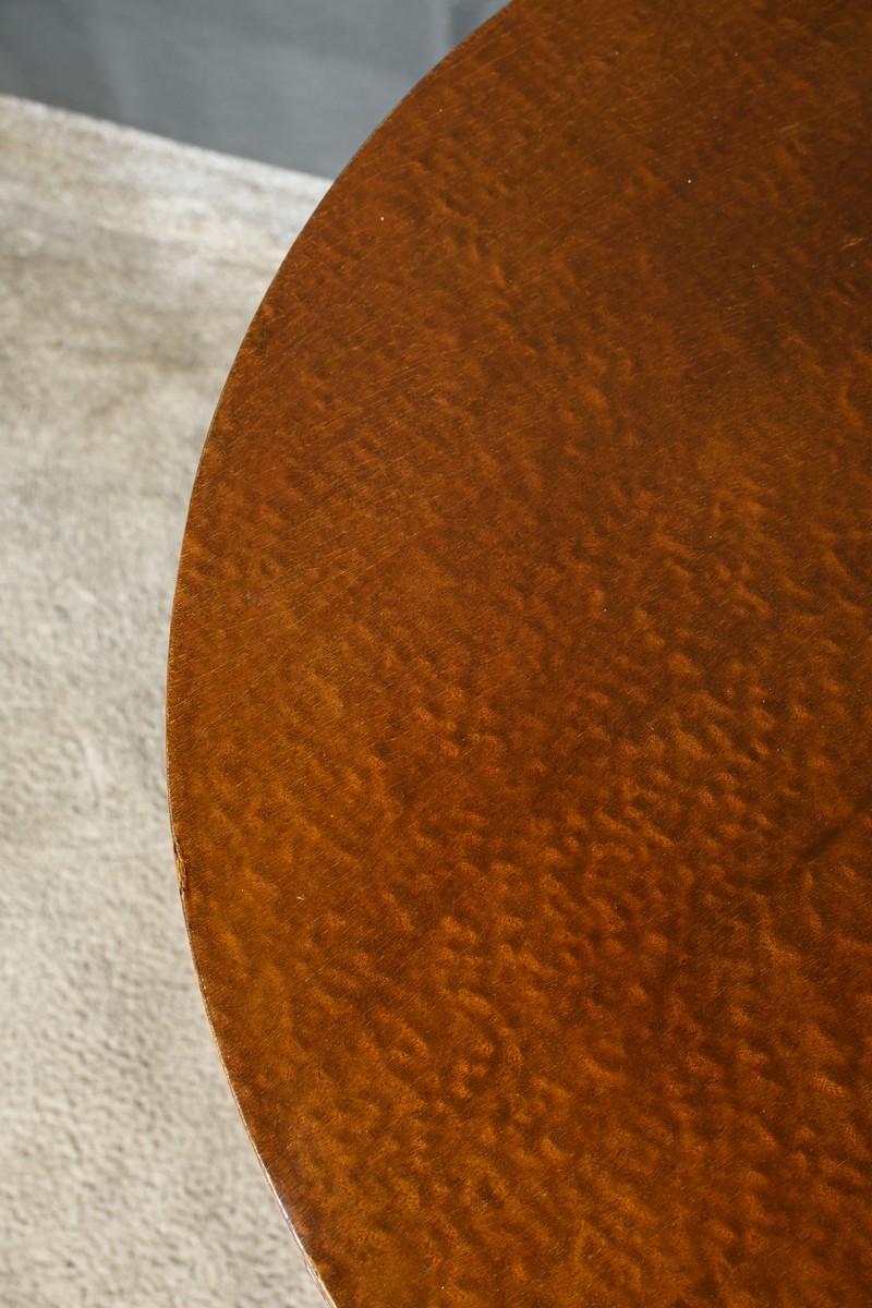 Amboine Table Guéridon en loupe d'Amboyna, époque Art Déco - 1930 en vente