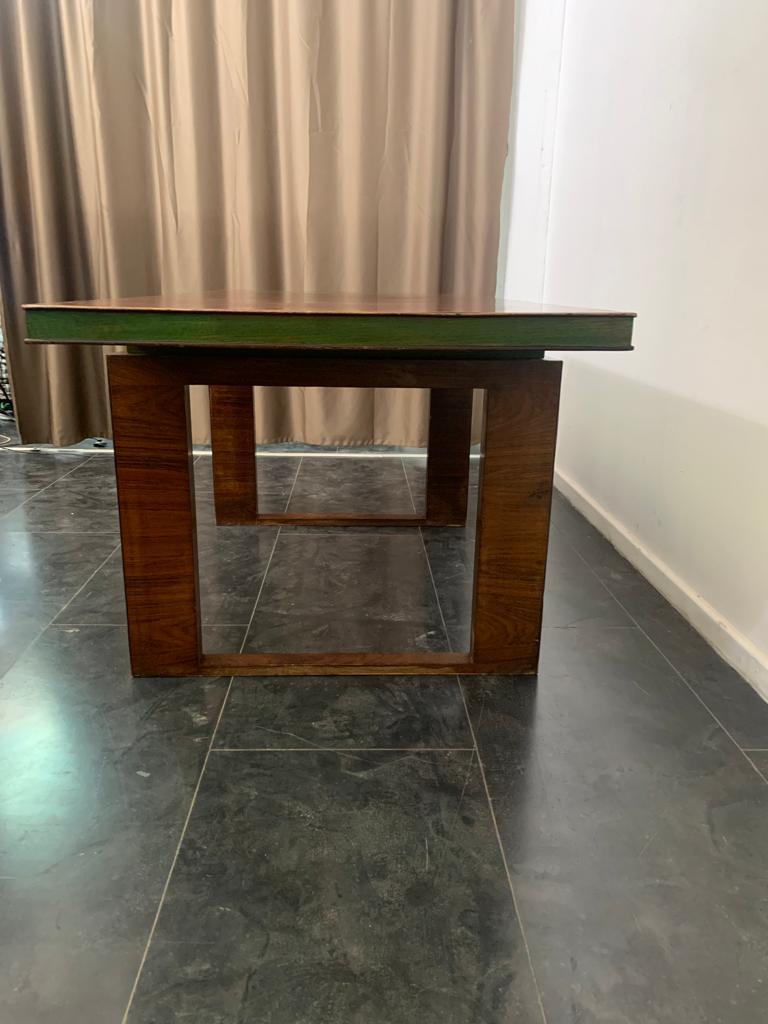 Tisch im Art-Déco-Stil aus Palisanderholz und grünem Ahornholz, 1940er Jahre (Art déco) im Angebot