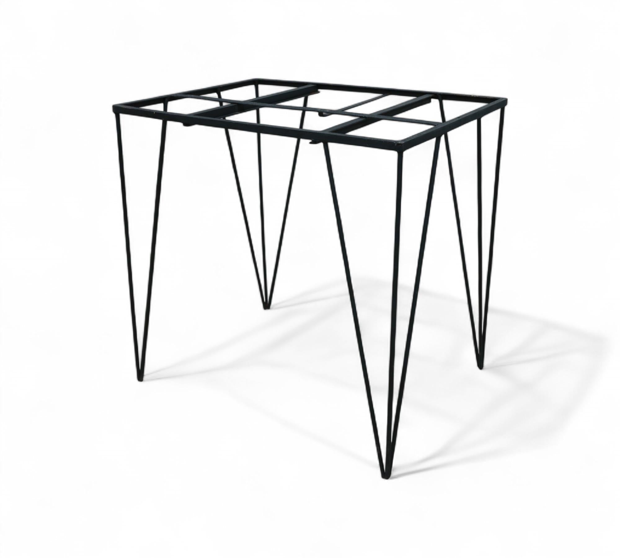 Table in Hardwood and Iron, c. 1950s For Sale 4