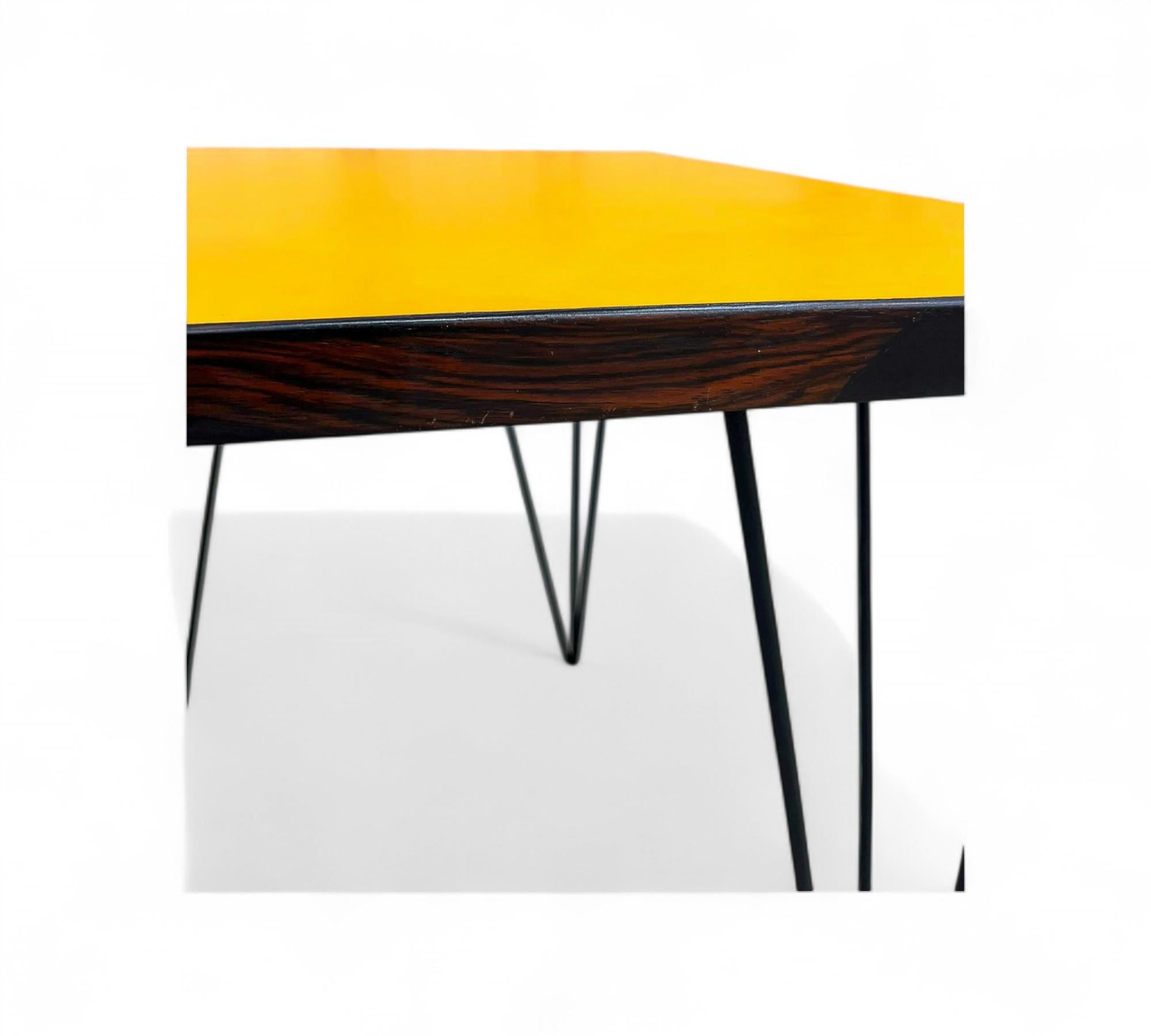 Table in Hardwood and Iron, c. 1950s For Sale 6