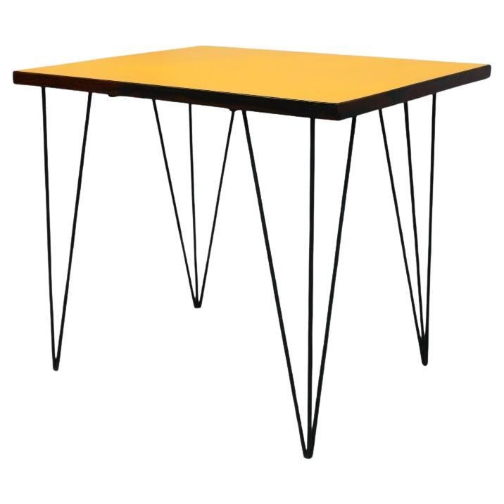 Table in Hardwood and Iron, c. 1950s For Sale