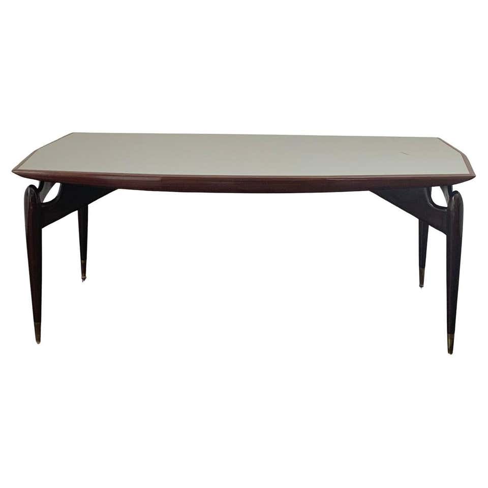 Mid-Century Sculptural Mahogany and Copper Step Table For Sale at ...