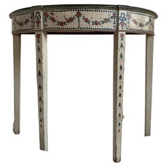 Table in Painted Wood, George III 19th Century
