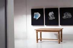 Table in Solid Oak, Charles Dudouyt, 1940s