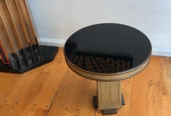 Table in Wood and Black Glass, 1920, France
