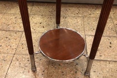 Table in wood and chrome, 1920, France