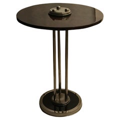 Antique Table in Wood and Chrome, 1920, France