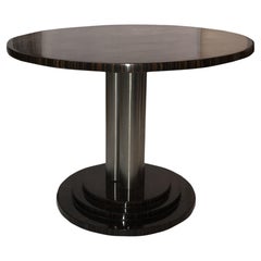Table in Wood and Chrome, France, 1930