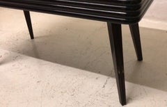 Table Italian in Wood, Glass and Mirror, 1950