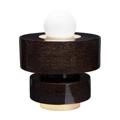 Table Lamp 1.05 in Ceramics, Brass and Blown Glass by Studio HAOS
