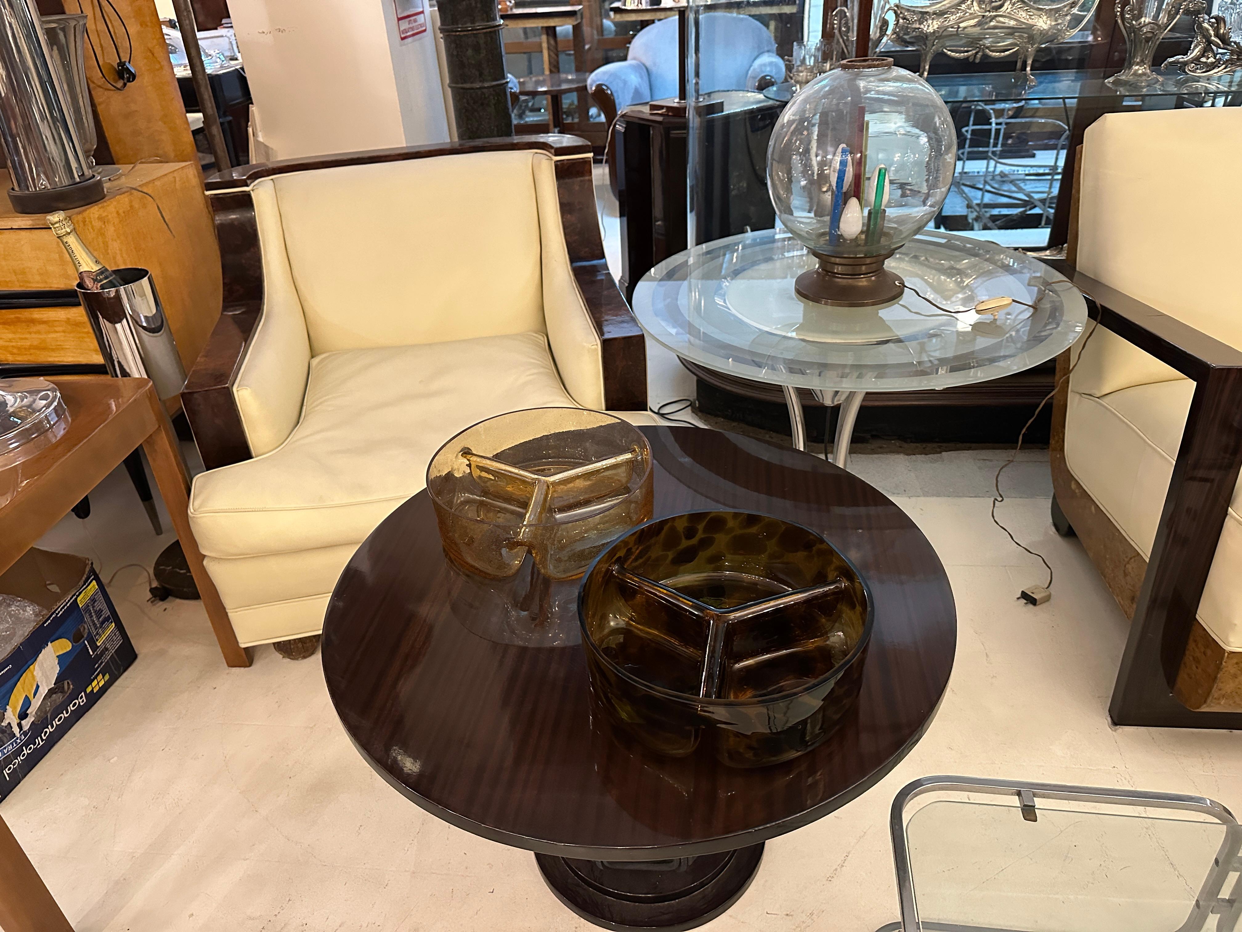 Table Lamp, 1930, Materials: Murano, bronze, Italian, attributed to Carlo Scarpa For Sale 10
