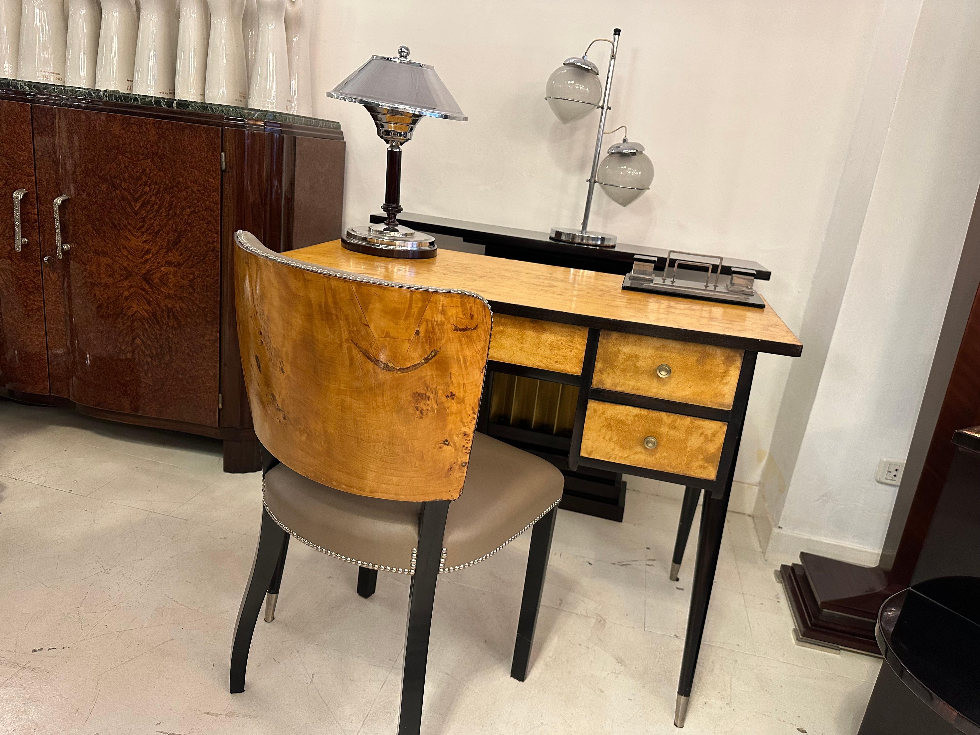 Table Lamp, 1950, Materials: glass and chrome For Sale 13