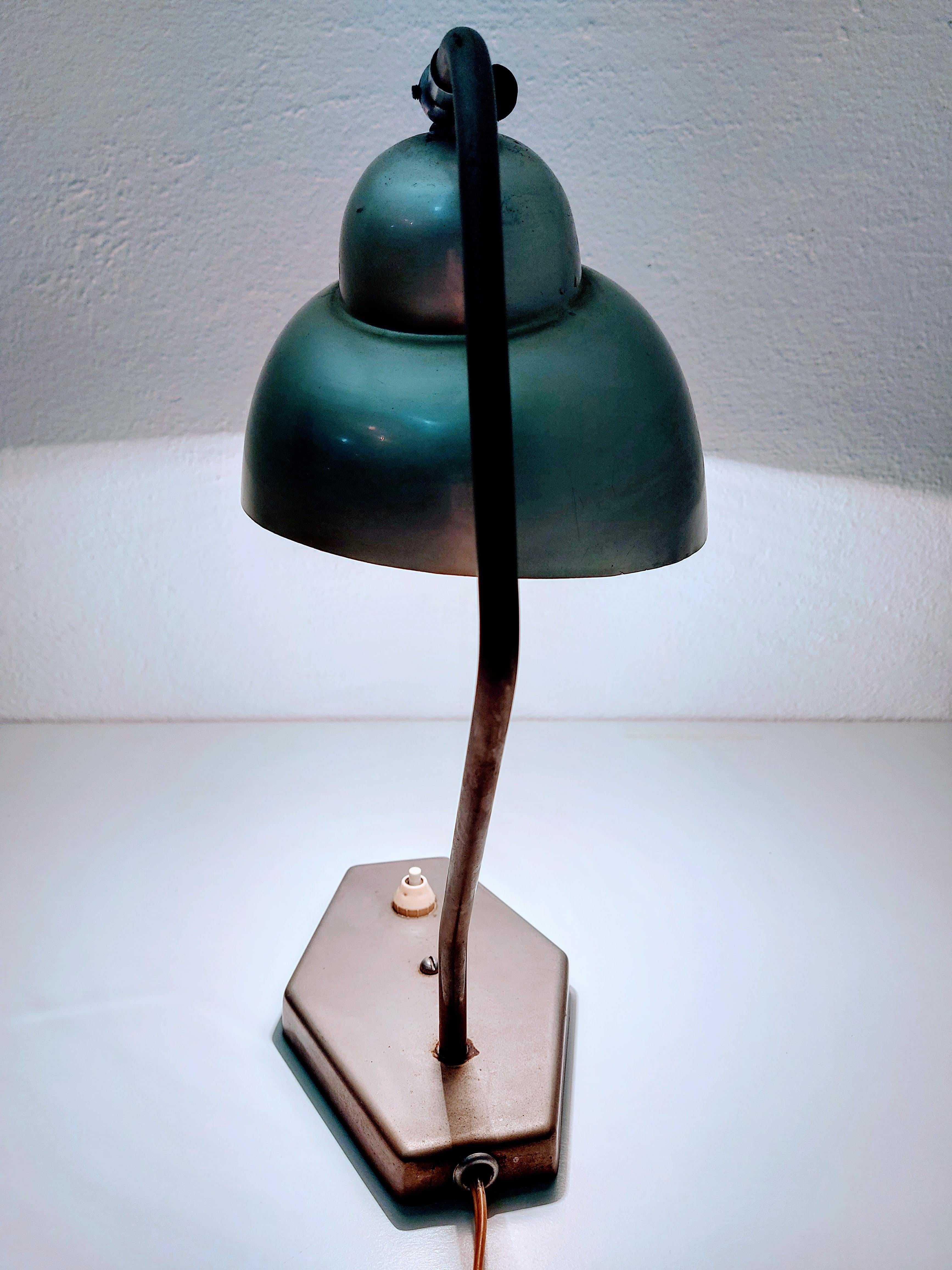 Sheet Metal Table Lamp, 1950s