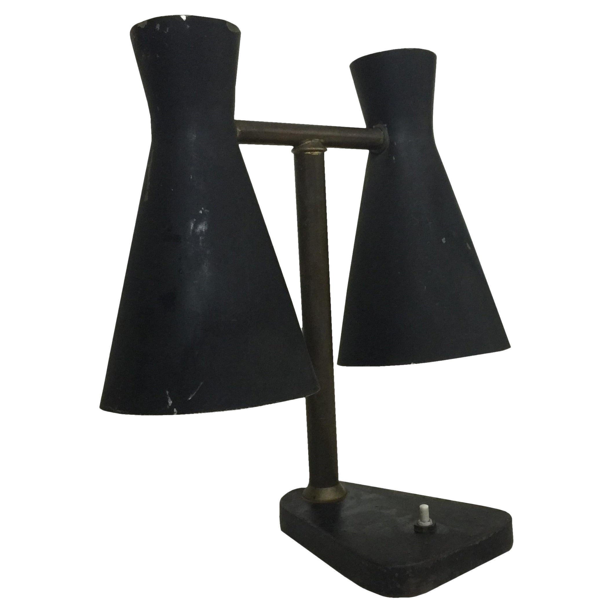 Lámpara de mesa, 1955, Francia Atribuida a Serge Mouille