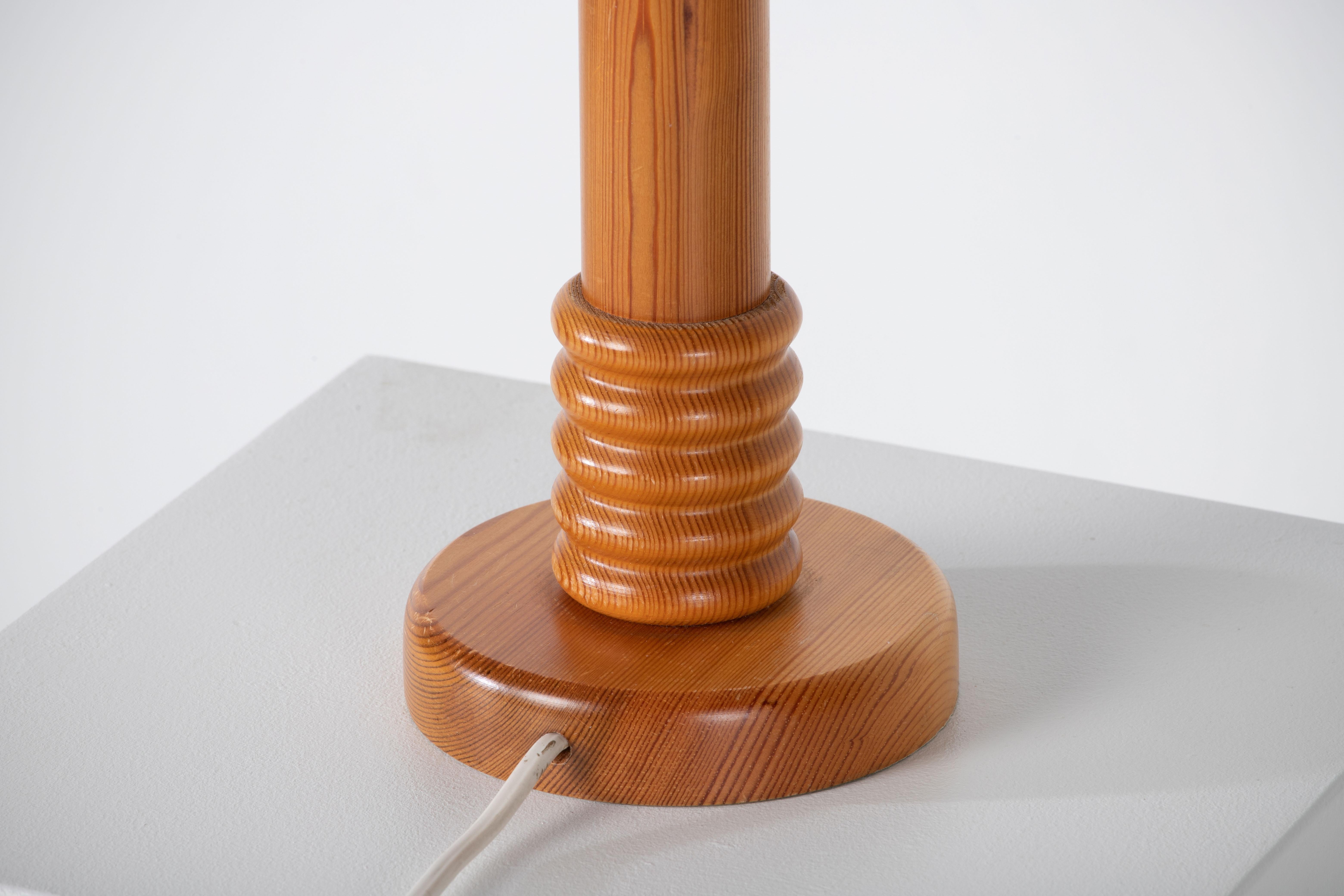 Pine Table Lamp, 1970, Denmark, a Pair For Sale