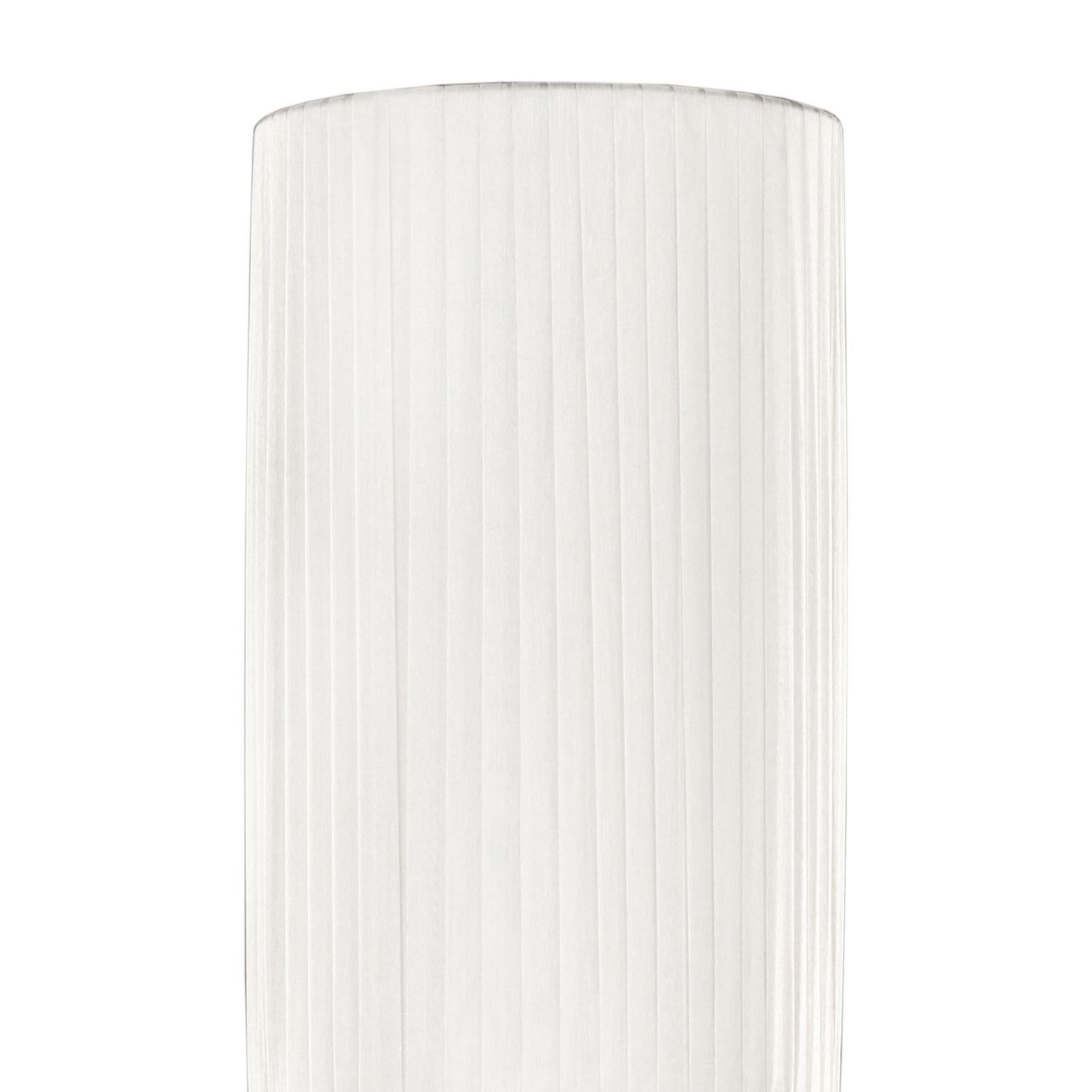 Mehrformige Tischlampe aus Seidenglas mit klarem Borchie-Grau-Lampenschirm von Multiforme (Italienisch) im Angebot