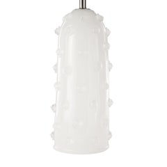 Artistic Table Lamp Silk Glass Clear “Borchie” Grey Lampshade by Multiforme