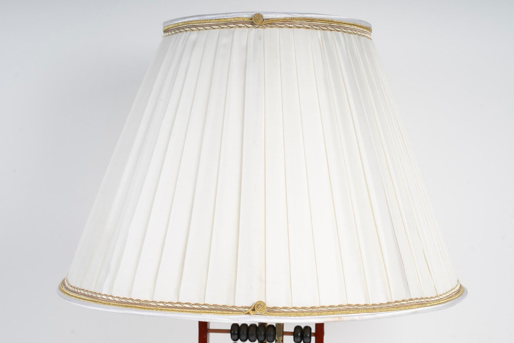 Lámpara de sobremesa, Ábaco de madera lacada y metal, 1960. Moderno de mediados de siglo en venta