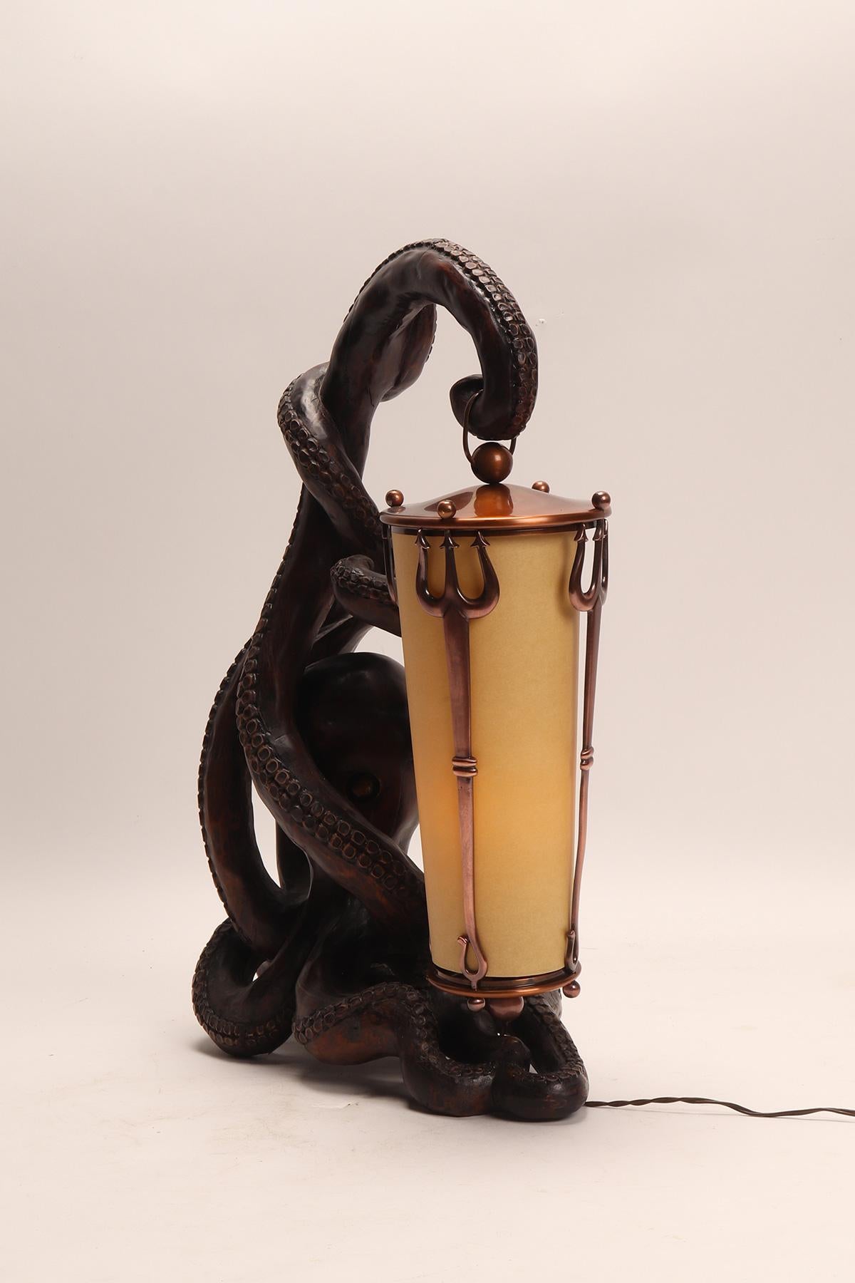 20th Century Table lamp, Aldo Tura Macabo Cusano Milanino Italy 1950′. For Sale