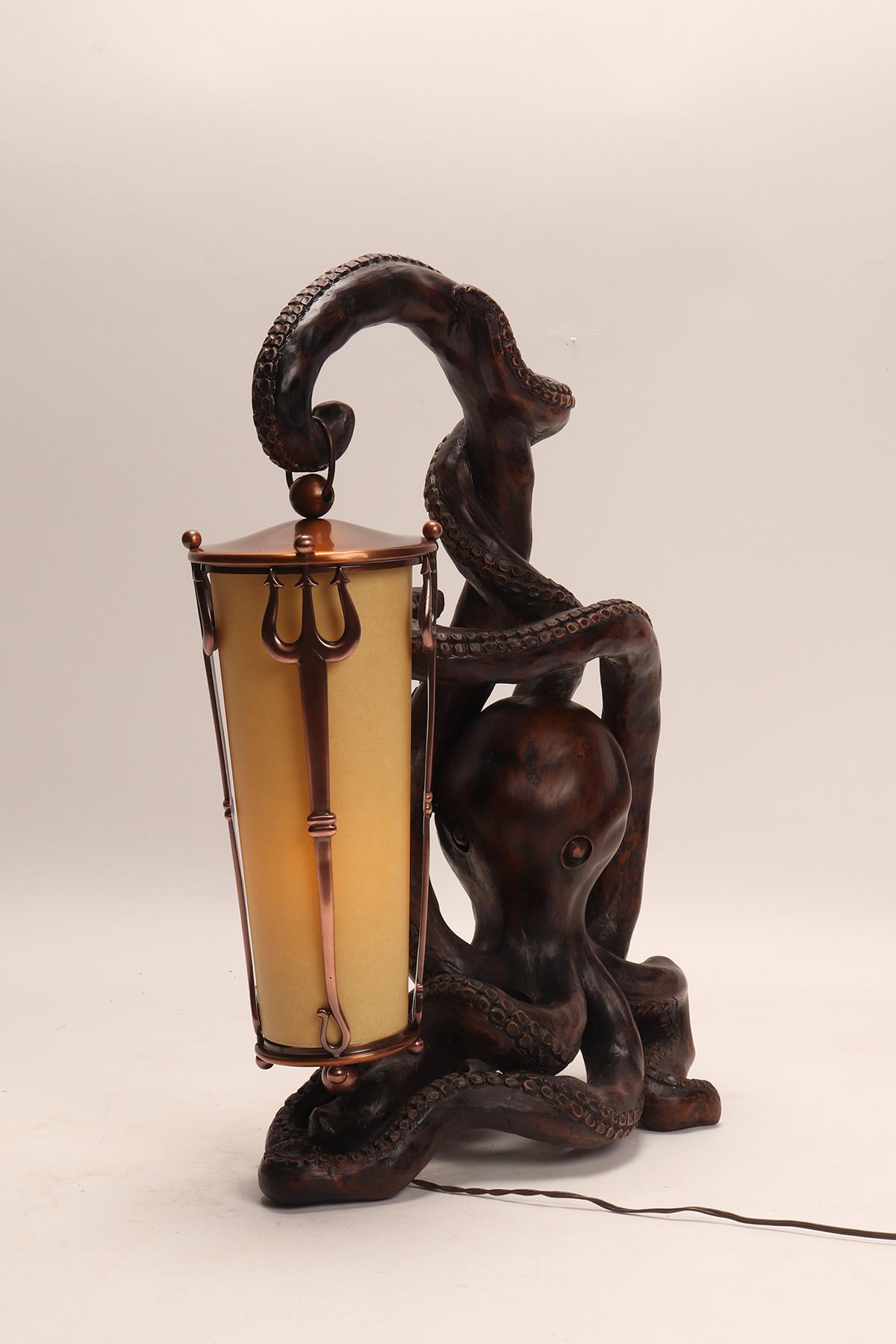 Brass Table lamp, Aldo Tura Macabo Cusano Milanino Italy 1950′. For Sale