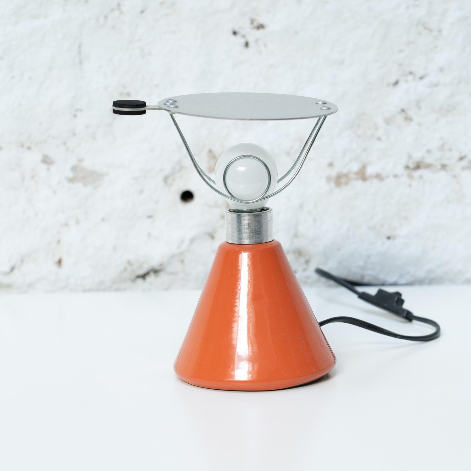 Table Lamp Aluminor In Lacquered Metal, circa 1980 In Good Condition For Sale In Barcelona, ES