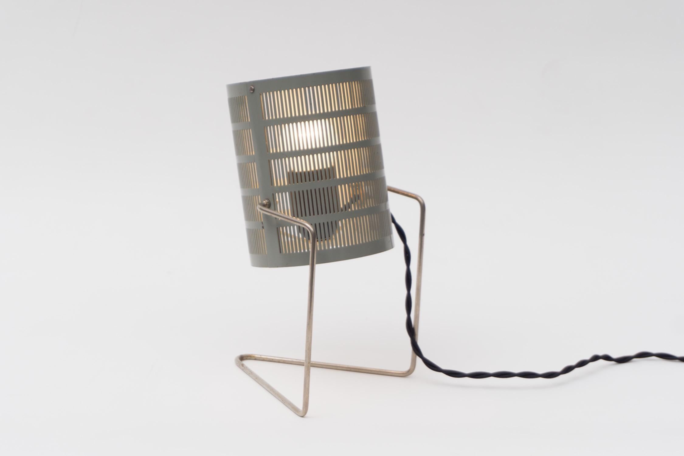 Modern Table Lamp, Aluminum, by Giardi e Barzaghi, 1955-57 For Sale