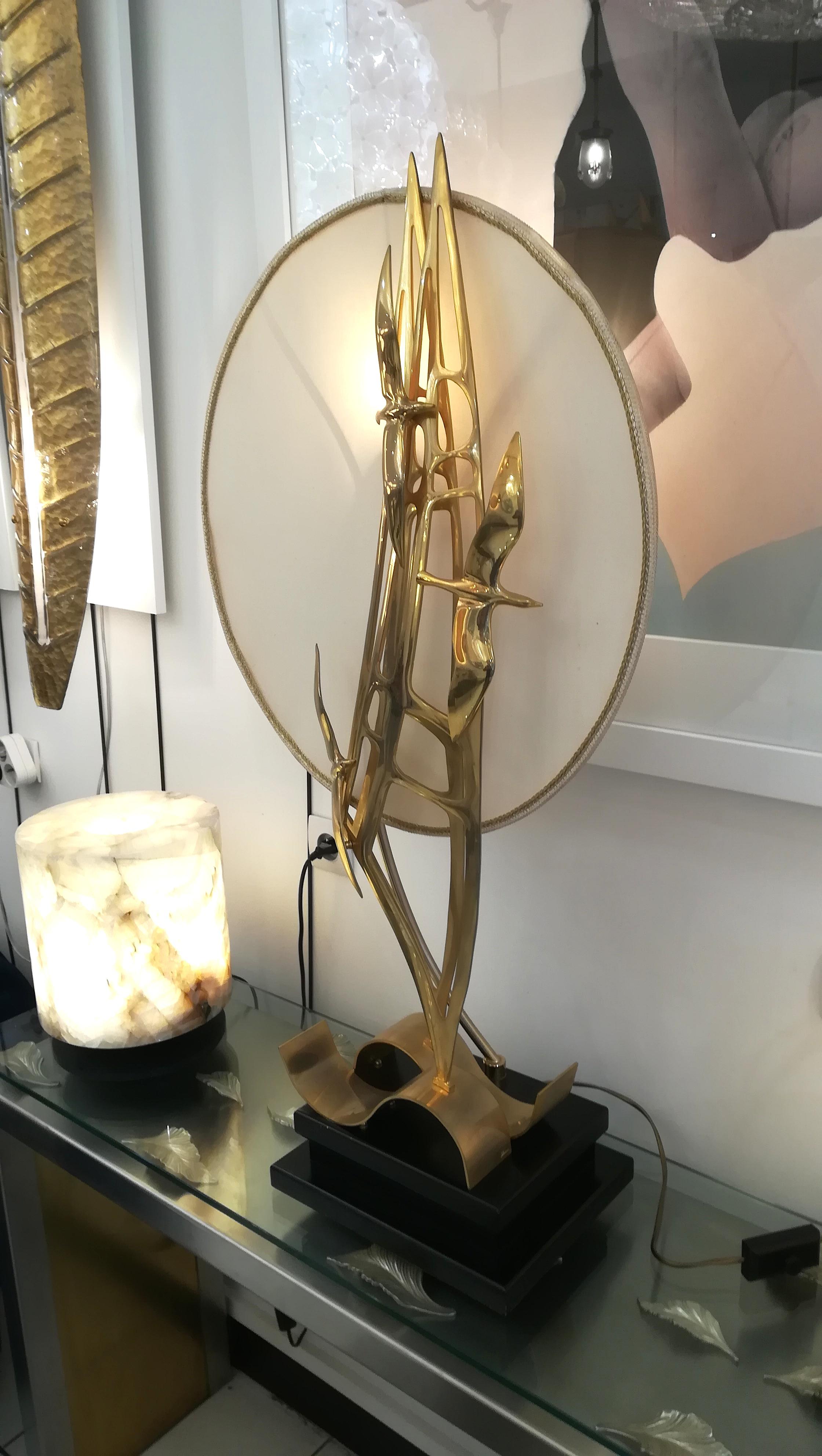 Table Lamp and Sculpture by Emilio Lancia, Signed 2