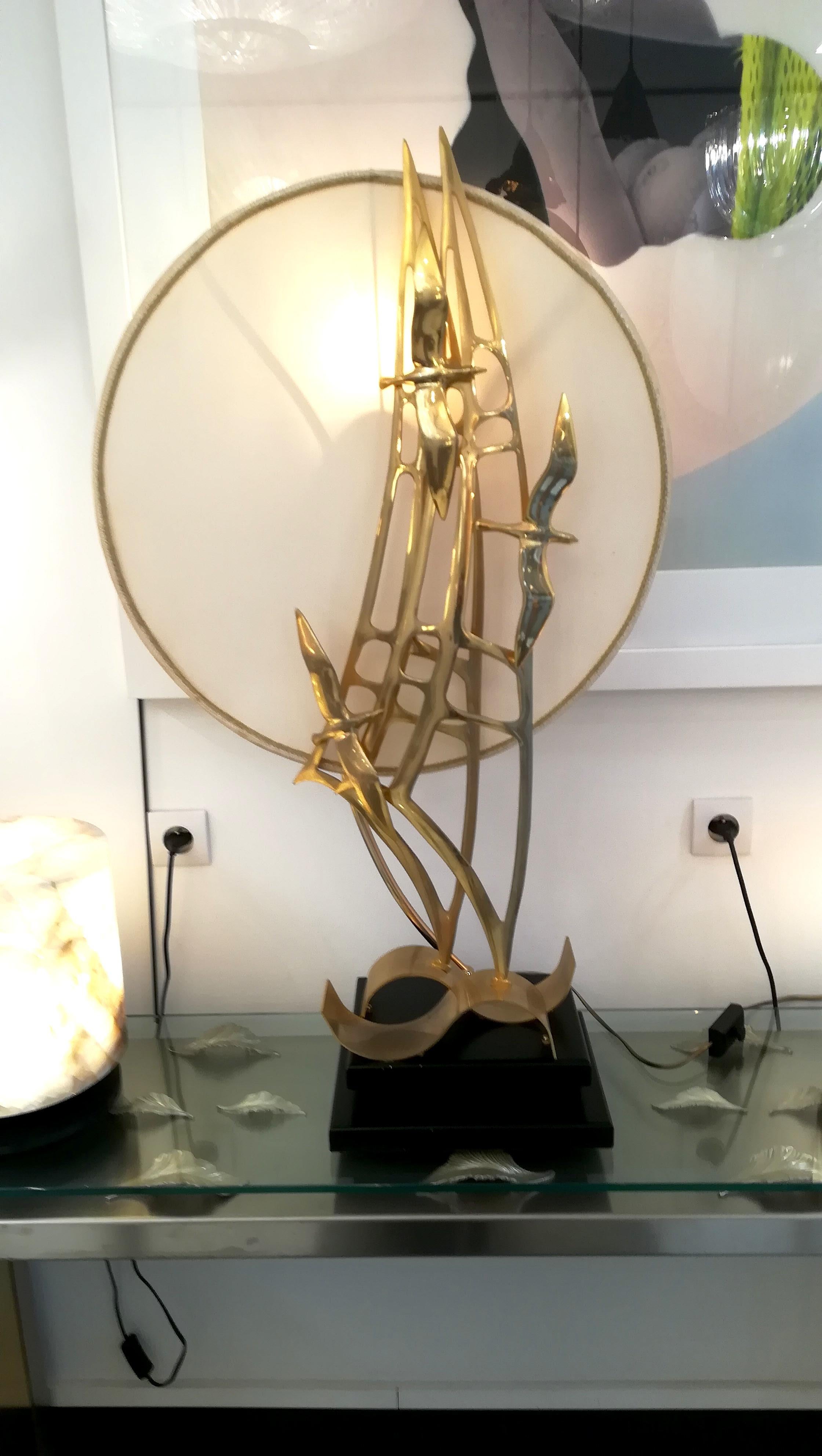 Table Lamp and Sculpture by Emilio Lancia, Signed 3