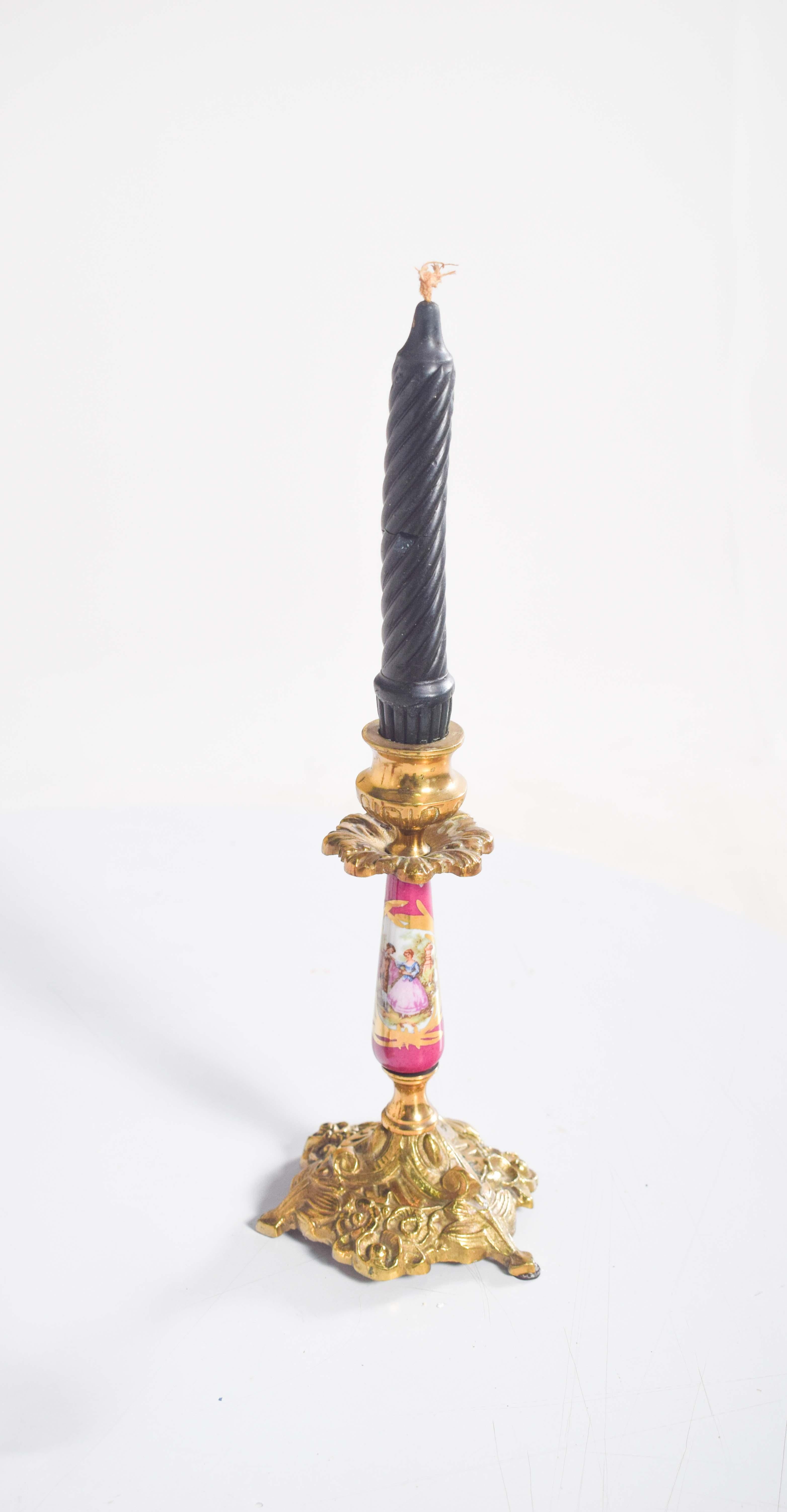 Table Lamp and Two Chandeliers in Pottery and Metal In Good Condition For Sale In Lisboa, Lisboa