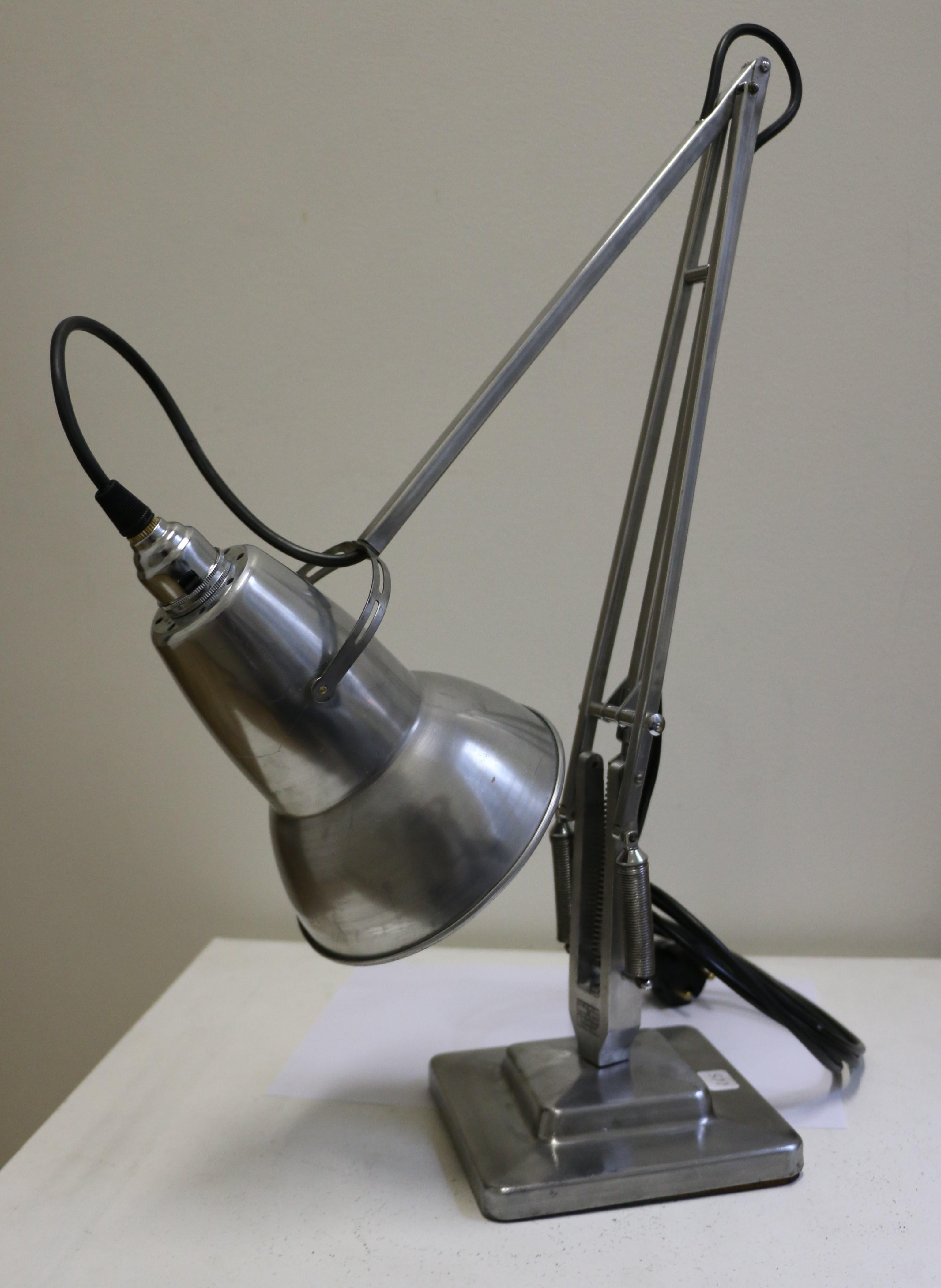 Industrial Table Lamp Anglepoise by G. Cawardine and Produced by Herbert Terry, UK, 1950s