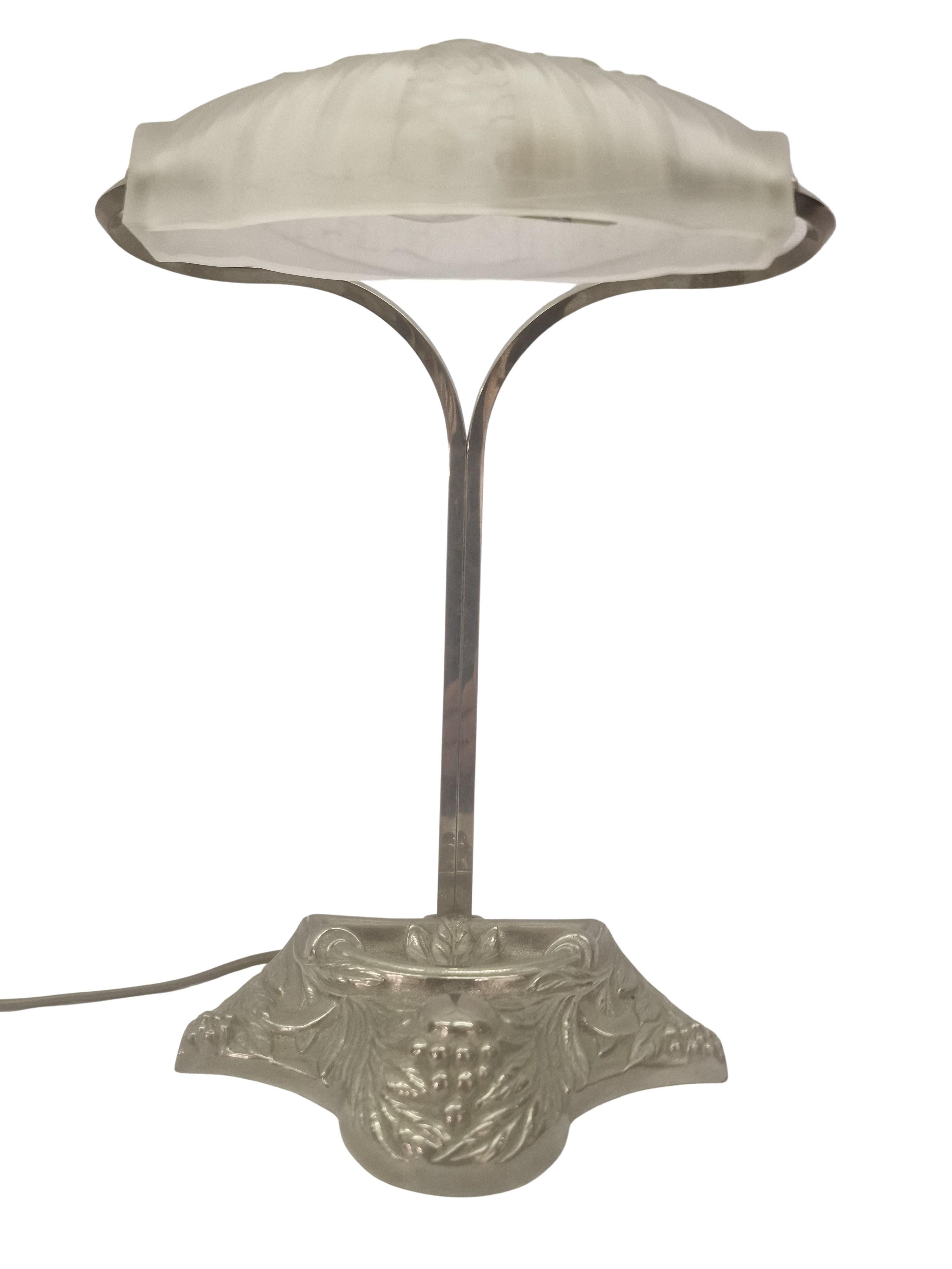 Charmante lampe de table ancienne Art déco originale, années 1940, Italie en vente 7
