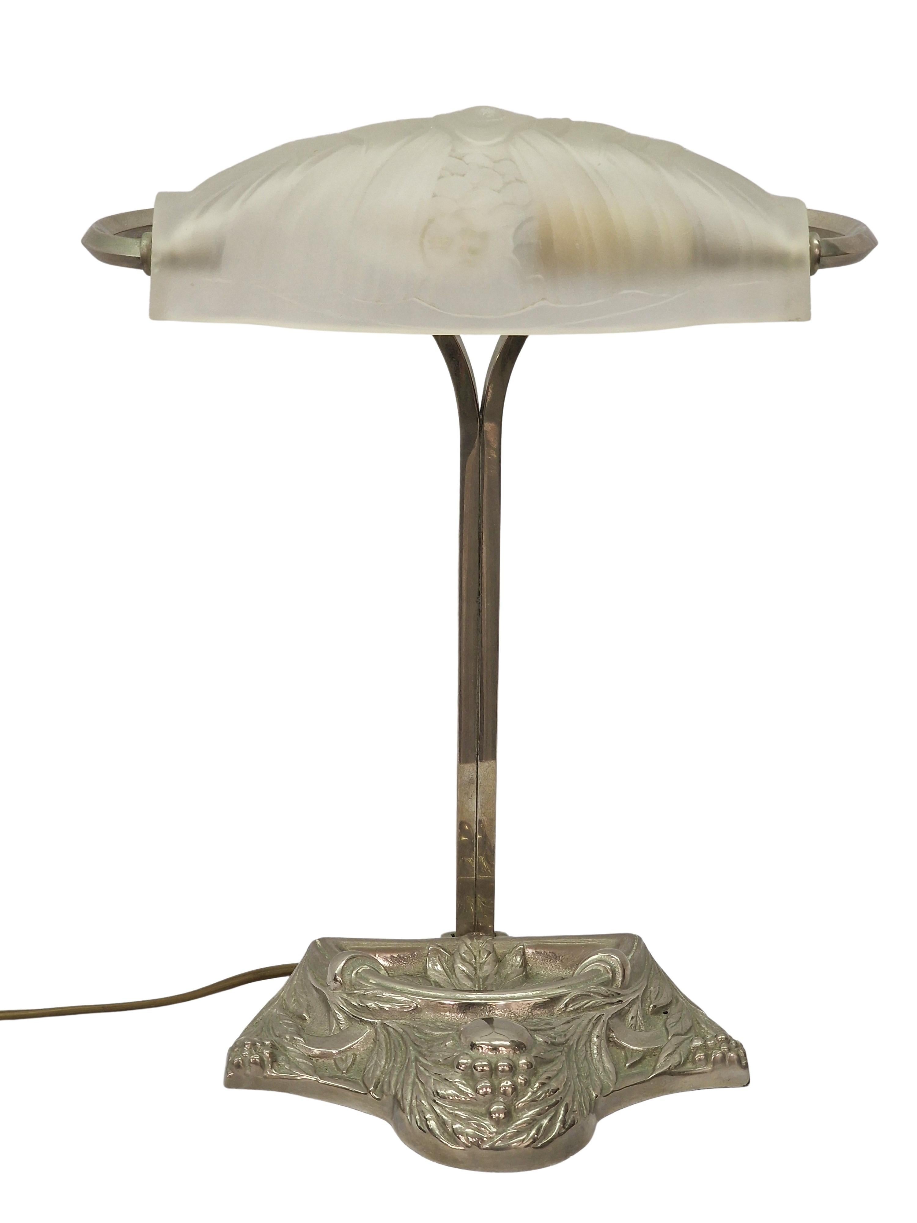 Charmante lampe de table ancienne Art déco originale, années 1940, Italie en vente 9