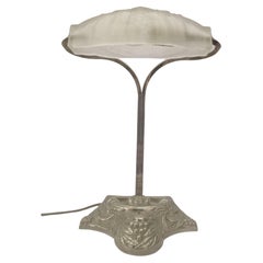 Encantadora lámpara de mesa antigua, Art Déco original, años 40, Italia