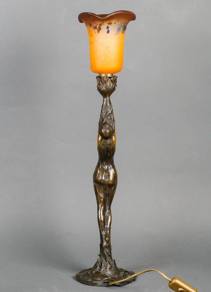 20ième siècle Lampe de table Art nouveau, vers 1900. en vente