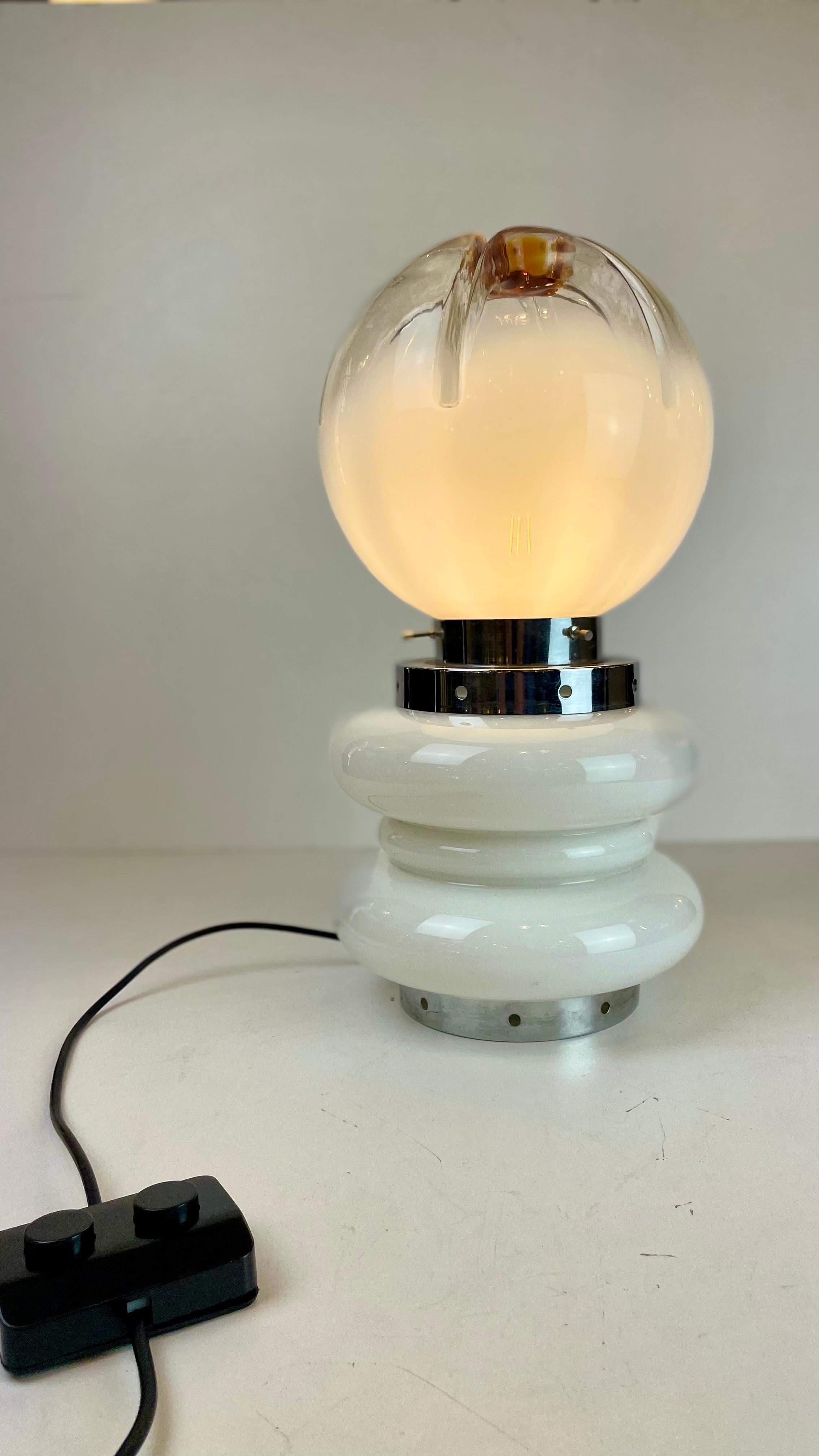 Table Lamp att. to C. Nason for Mazzega, 1970s For Sale 1