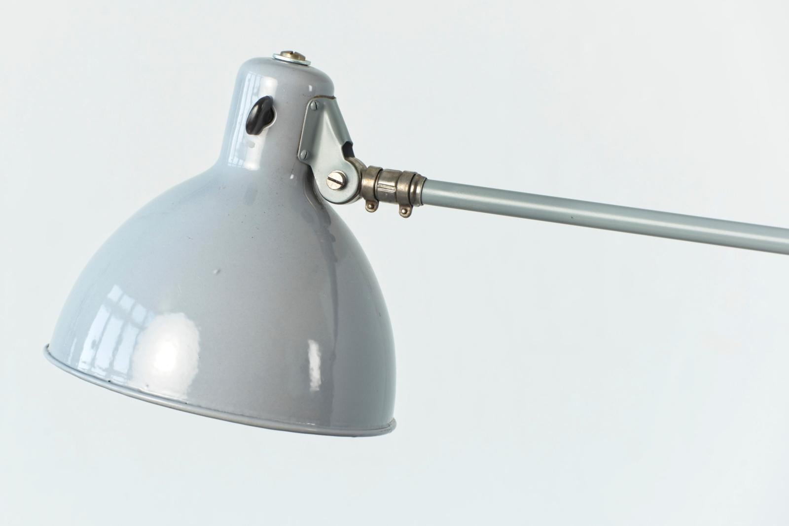 Mid-20th Century Table Lamp attr. to Bag Turgi in light grey, Switzerland - 1935 For Sale