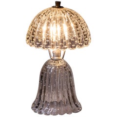 Table Lamp, attributed to Barovier & Toso, Italy, Mid-20th Century