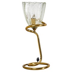 Tischlampe, Ercole Barovier zugeschrieben, Italien, Mitte des 20. Jahrhunderts
